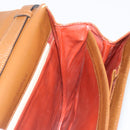 SAINT LAURENT Shoulder Bag Leather Brown Gold Auth am11847A-19