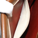 SAINT LAURENT Shoulder Bag Leather Brown Gold Auth am11847A-12