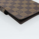 LOUIS VUITTON Damier Ebene Agenda PM Day Planner Cover R20700 LV Auth am11849V-11