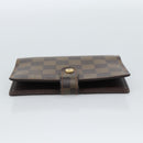 LOUIS VUITTON Damier Ebene Agenda PM Day Planner Cover R20700 LV Auth am11849V-4