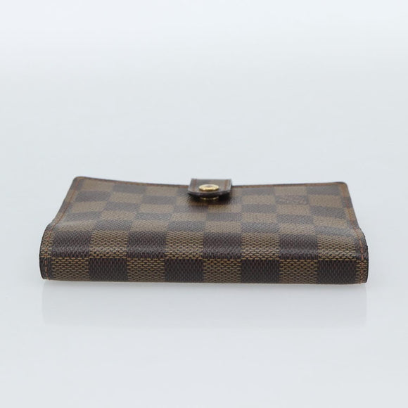 LOUIS VUITTON Damier Ebene Agenda PM Day Planner Cover R20700 LV Auth am11849V