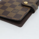LOUIS VUITTON Damier Ebene Agenda PM Day Planner Cover R20700 LV Auth am11849V-8