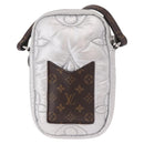 LOUIS VUITTON Monogram Pillow Phone Pouch Bag Silver M81716 LV Auth am11853SAM-3