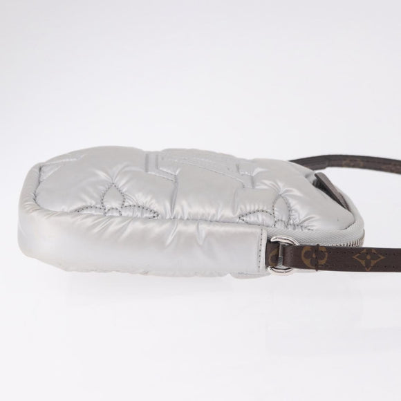 LOUIS VUITTON Monogram Pillow Phone Pouch Bag Silver M81716 LV Auth am11853SAM