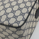 GUCCI GG Supreme Sherry Line Shoulder Bag PVC Navy Gold 904 02 064 Auth am11854-16