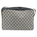 GUCCI GG Supreme Sherry Line Shoulder Bag PVC Navy Gold 904 02 064 Auth am11854-2