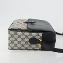 GUCCI GG Supreme Sherry Line Shoulder Bag PVC Navy Gold 904 02 064 Auth am11854-3