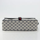 GUCCI GG Supreme Sherry Line Shoulder Bag PVC Navy Gold 904 02 064 Auth am11854-5