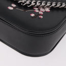 Stella MacCartney Boxbird Shoulder Bag Leather Black Silver 455139 Auth am11857V-11