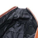Salvatore Ferragamo Hand Bag Canvas Leather 2way Brown Gold Auth am11858A-20