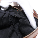 Salvatore Ferragamo Hand Bag Canvas Leather 2way Brown Gold Auth am11858A-21