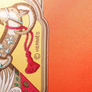 HERMES Carre 90 Scarf ""MAHARAJAS"" Silk Orange Auth am11861M-13