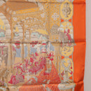 HERMES Carre 90 Scarf ""MAHARAJAS"" Silk Orange Auth am11861M-21
