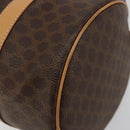 CELINE Macadam Canvas Hand Bag PVC Leather Brown Gold Auth am11863V-14