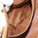 CELINE Macadam Canvas Hand Bag PVC Leather Brown Gold Auth am11863V-11