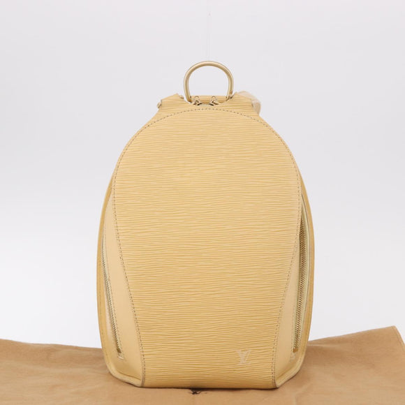 LOUIS VUITTON Epi Mabillon Backpack Vanilla M5223A LV Auth am11865V