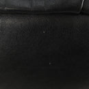 PRADA Hand Bag Leather 2way Black Gold Auth am11866V-20