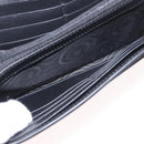 GUCCI Silvi Web Sherry Line Long Wallet Leather Black Red 476084 Auth am11867V-20