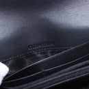 GUCCI Silvi Web Sherry Line Long Wallet Leather Black Red 476084 Auth am11867V-12