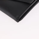 GUCCI Silvi Web Sherry Line Long Wallet Leather Black Red 476084 Auth am11867V-14