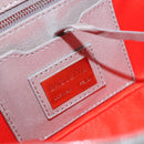 FENDI Zucca Canvas Mamma Baguette Rhinestone Shoulder Bag Silver Auth am11868SM-21