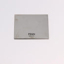 FENDI Zucca Canvas Mamma Baguette Rhinestone Shoulder Bag Silver Auth am11868SM-29
