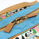 PRADA Hand Bag Nylon leather Multicolor Gold Auth am11870SAM-19