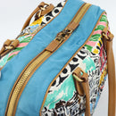 PRADA Hand Bag Nylon leather Multicolor Gold Auth am11870SAM-6