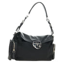 PRADA Ready Lock Hand Bag Nylon Black Silver Auth am11874V-1