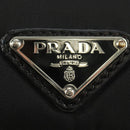 PRADA Ready Lock Hand Bag Nylon Black Silver Auth am11874V-20