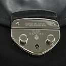 PRADA Ready Lock Hand Bag Nylon Black Silver Auth am11874V-22