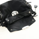 PRADA Ready Lock Hand Bag Nylon Black Silver Auth am11874V-23