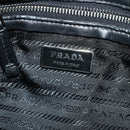 PRADA Ready Lock Hand Bag Nylon Black Silver Auth am11874V-24