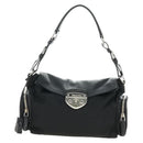 PRADA Ready Lock Hand Bag Nylon Black Silver Auth am11874V-13