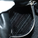 PRADA Ready Lock Hand Bag Nylon Black Silver Auth am11874V-28