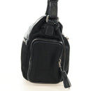 PRADA Ready Lock Hand Bag Nylon Black Silver Auth am11874V-4