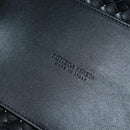 BOTTEGA VENETA INTRECCIATO Mini Cabas Hand Bag Leather Black Gold Auth am11875SM-12