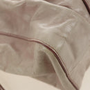 Miu Miu Side Ribbon Hand Bag Leather 2way Pink Gold Auth am11876SAV-18