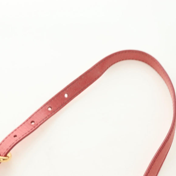 Miu Miu Hand Bag Leather 2way Pink Gold Auth am11877SAV