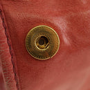 Miu Miu Hand Bag Leather 2way Pink Gold Auth am11877SAV-8