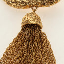 CHANEL CC Fringe Lava Brooch metal Gold CC Auth am11879SM-4
