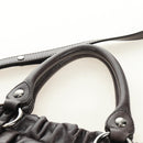 Miu Miu Hand Bag Leather 2way Gray Silver Auth am11880SAM-14