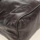 Miu Miu Hand Bag Leather 2way Gray Silver Auth am11880SAM-19