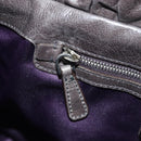 Miu Miu Hand Bag Leather 2way Gray Silver Auth am11880SAM-25