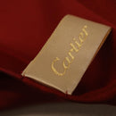 CARTIER Mini Scarf Leopard Silk Red Auth am11882M-12