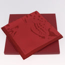 CARTIER Mini Scarf Leopard Silk Red Auth am11882M-13