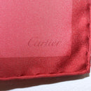 CARTIER Mini Scarf Leopard Silk Red Auth am11882M-6