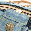 LOUIS VUITTON Monogram Patchwork Denim Bowery Bag Blue M95376 LV Auth am11889SM-18
