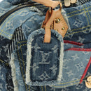 LOUIS VUITTON Monogram Patchwork Denim Bowery Bag Blue M95376 LV Auth am11889SM-22