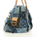 LOUIS VUITTON Monogram Patchwork Denim Bowery Bag Blue M95376 LV Auth am11889SM-4